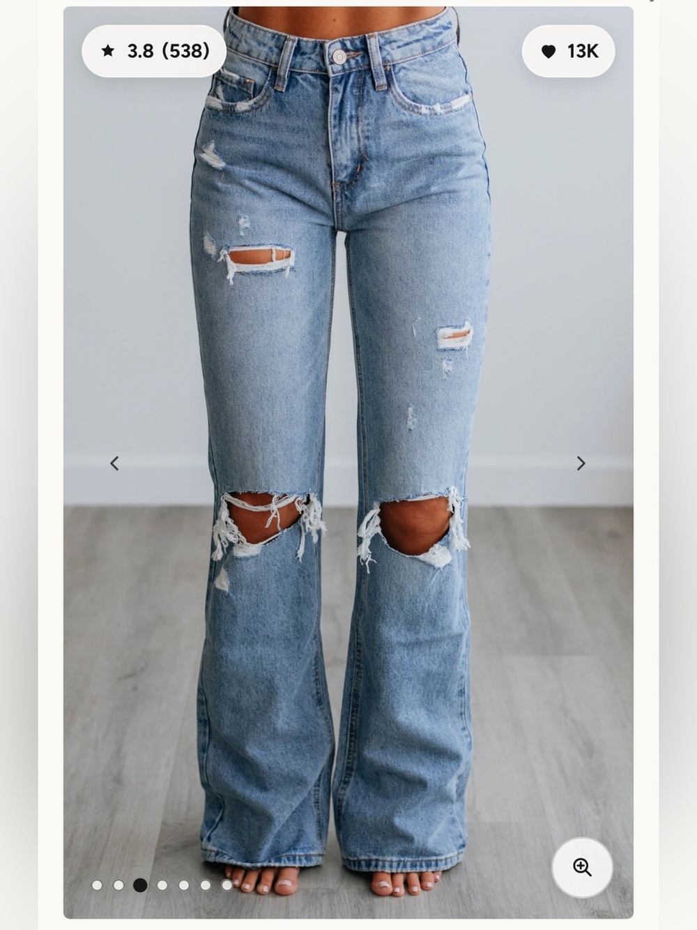 NWT Flying Monkey 90s Vintage Distressed Flare Jeans Size 32